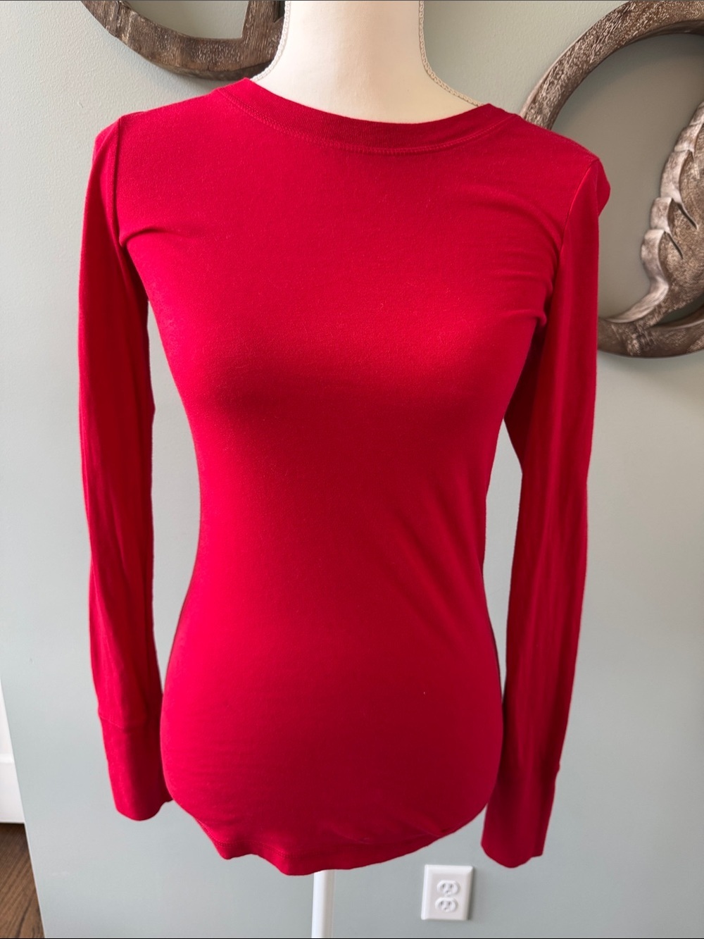 Rubbish Women's Long-Sleeve Crewneck Top - Red